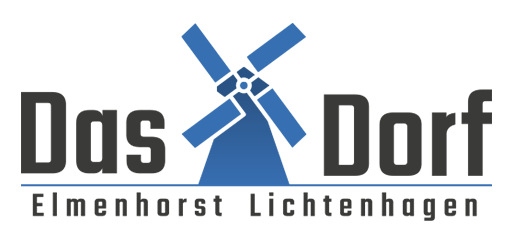 Logo Das Dorf Elmenhorst Lichtenhagen farbverlauf