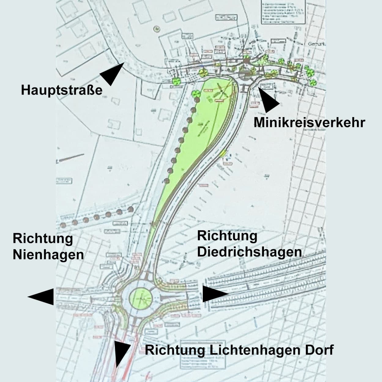Ortsumgehung der Gemeinde Elmenhorst Lichtenhagen